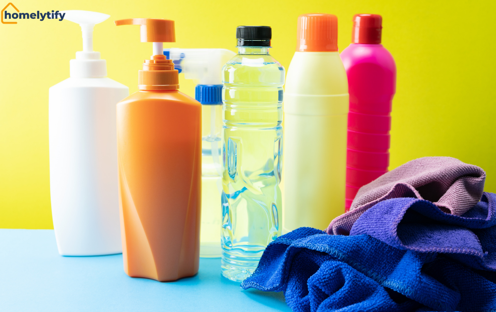 Various laundry detergent bottles showing how much detergent you actually need per load