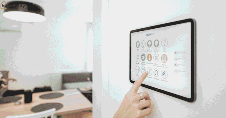 Smart home control panel showing how smart homes make life easier through automated lighting and connected devices 